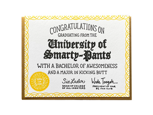 Congrats Smarty Pants Card