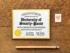 Congrats Smarty Pants Card