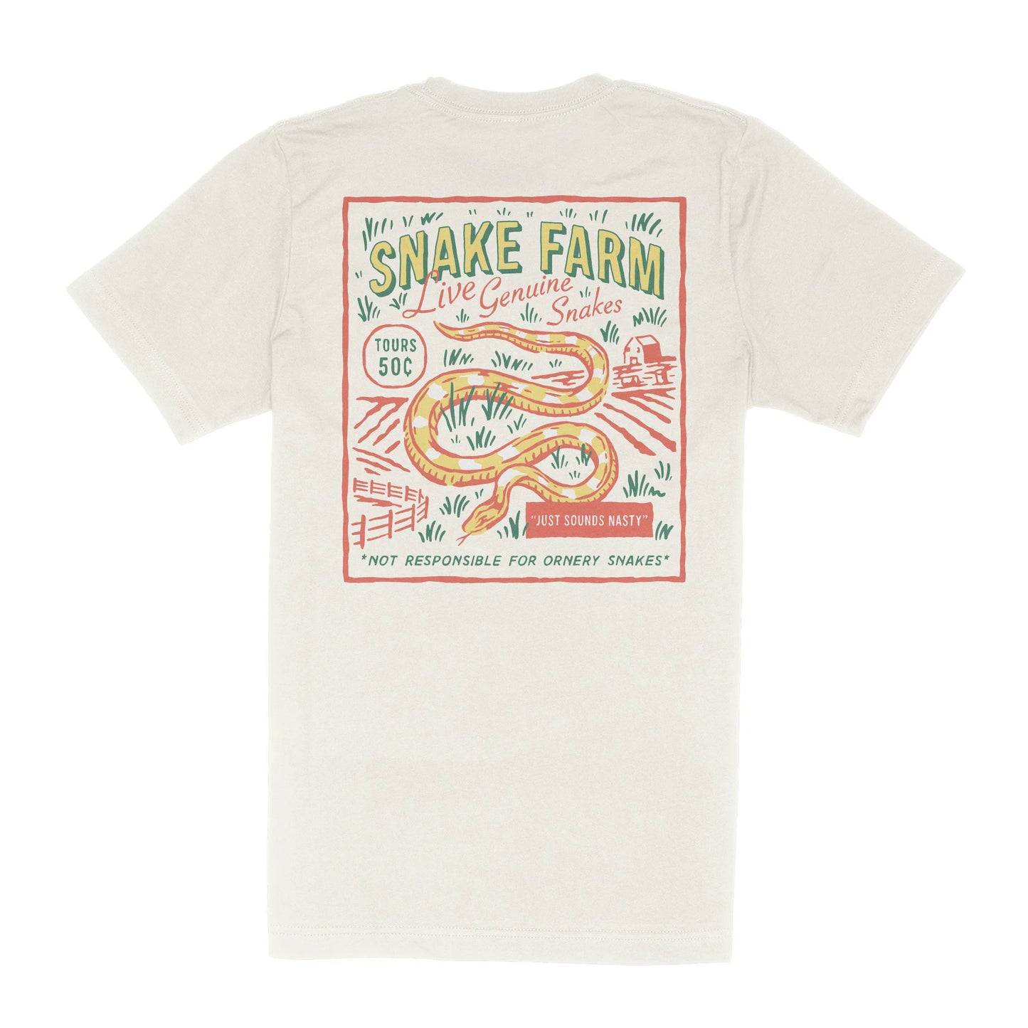 Snake Farm T-Shirt- Vintage White