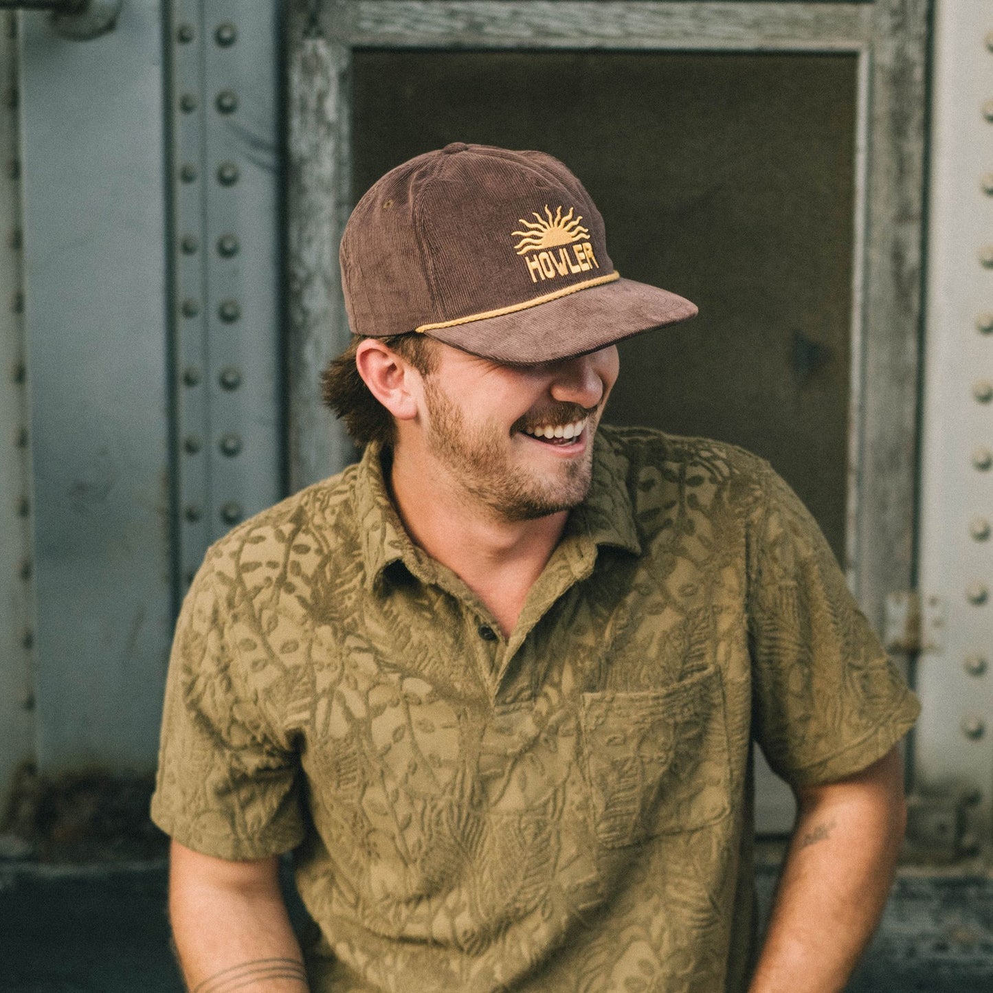 El Sol Snapback- Brown Corduroy