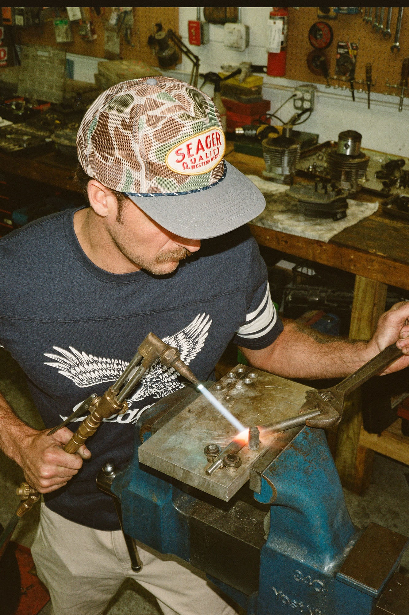 Old Town All Mesh Snapback Hat- Real Camo