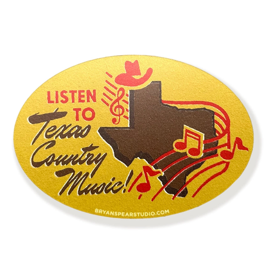 TX Country Music Sticker
