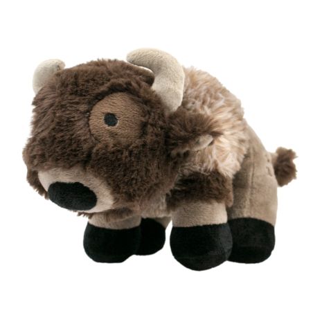 Plush Buffalo Squeaker Dog Toy