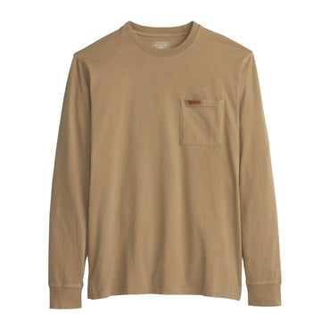 Deschutes Long Sleeve Pocket T-Shirt- Tan