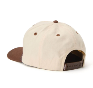 Los Rios Canvas Snapback Hat- Cream/Brown