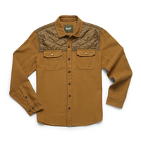 Quintana Quilted Flannel- Teak