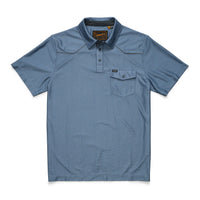 Ranchero Tech Polo- Mirage Blue