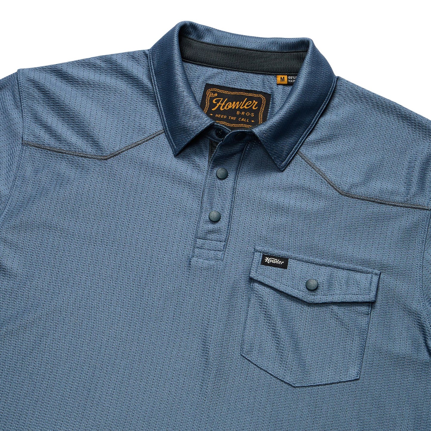 Ranchero Tech Polo- Mirage Blue