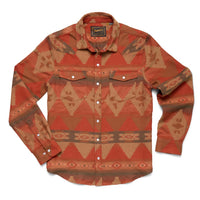 Sheridan Flannel- Mitla Motifs Terracotta