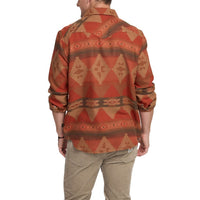 Sheridan Flannel- Mitla Motifs Terracotta