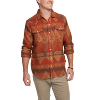 Sheridan Flannel- Mitla Motifs Terracotta