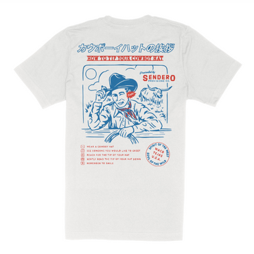 Tip Your Hat T-Shirt- Vintage White