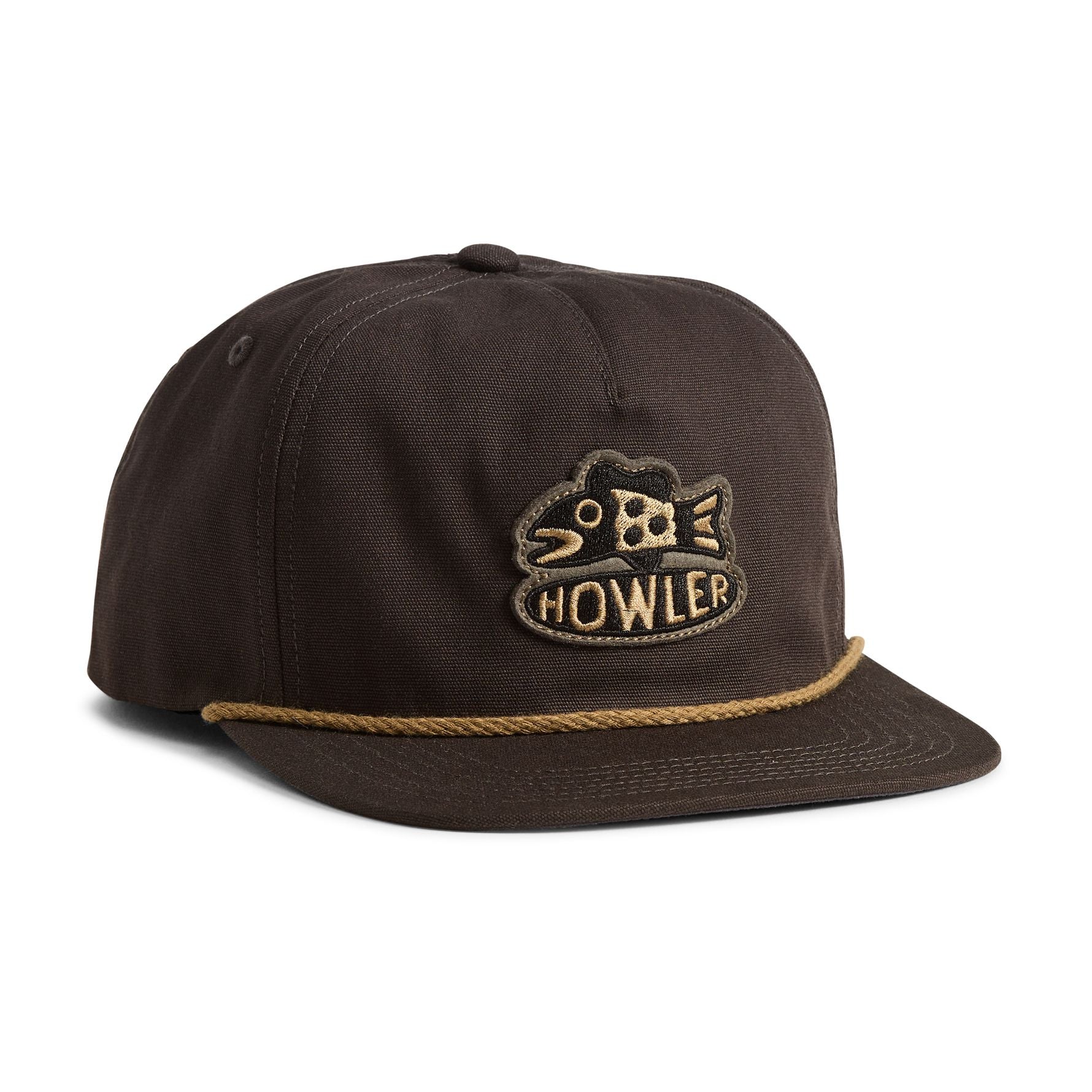 Travelin' Fish Snapback Hat- Antique Black