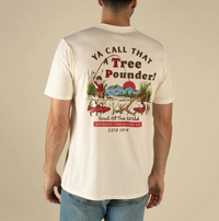 Tree Pounder T-Shirt- Vintage White