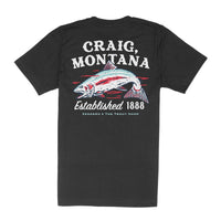 Craig, Montana T-Shirt- Black