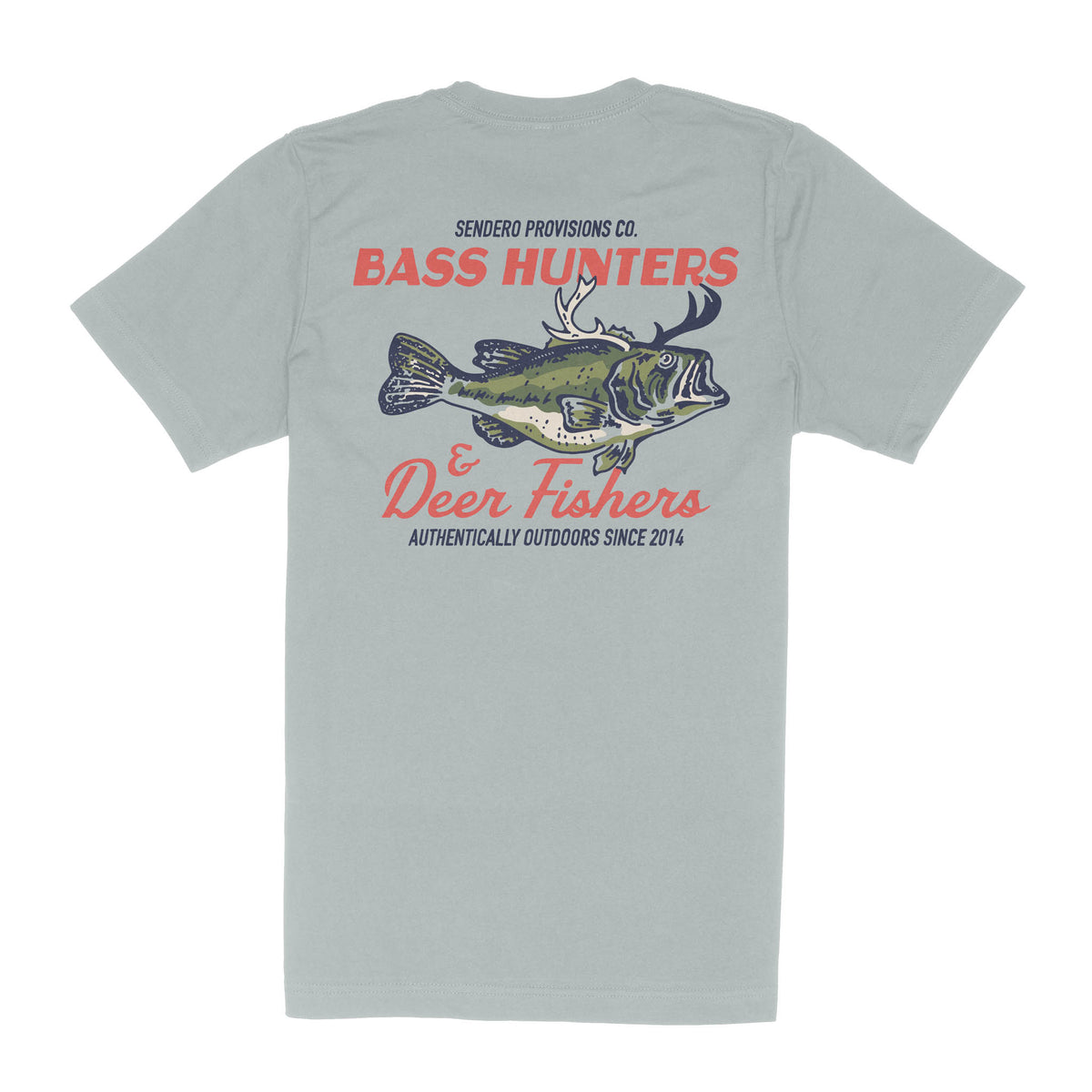 Deer Fishers T-Shirt- Big Sky Blue