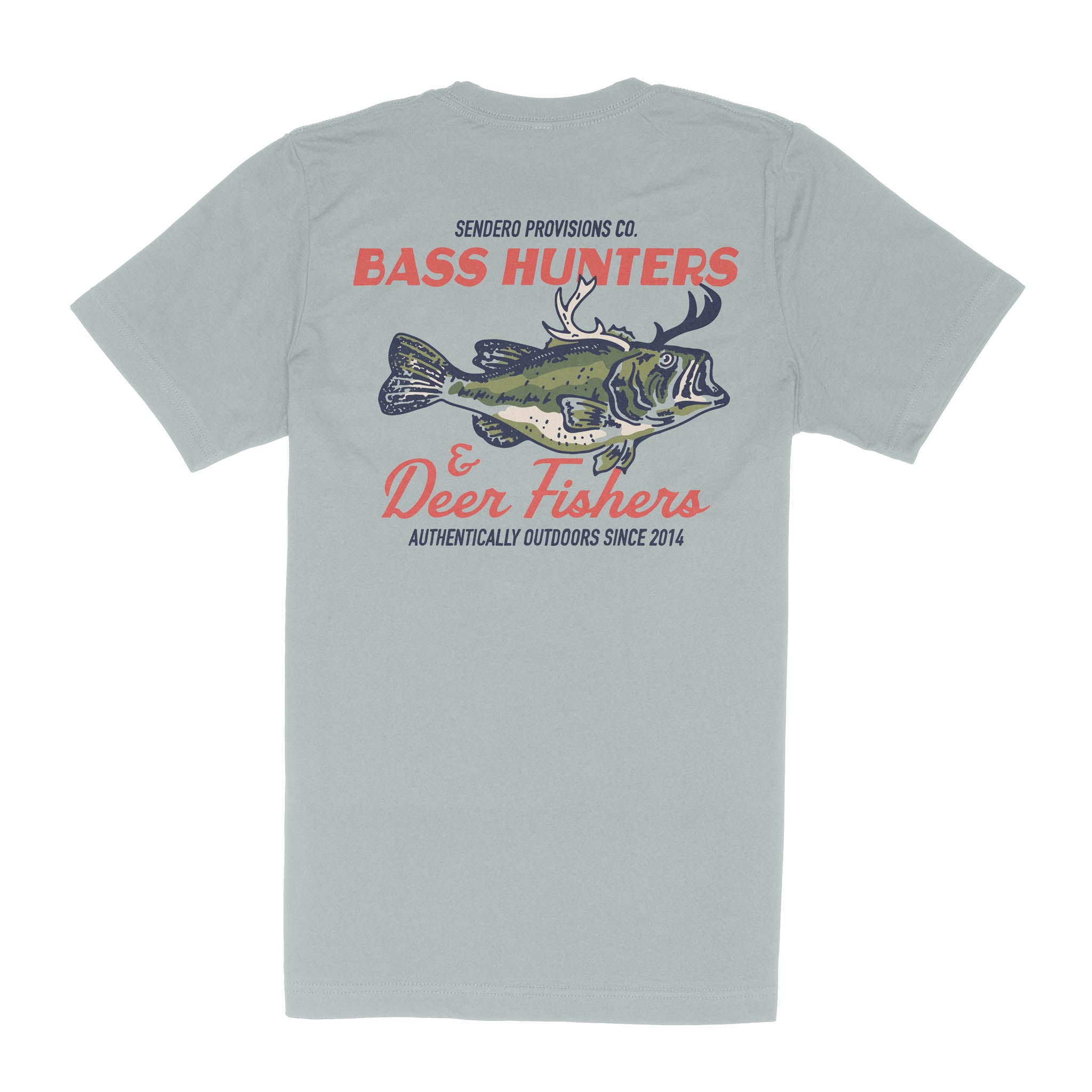 Deer Fishers T-Shirt- Big Sky Blue
