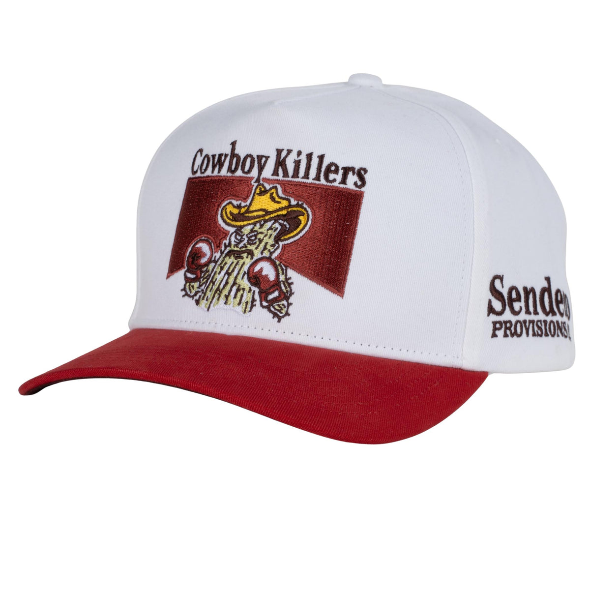 Cowboy Killers Hat- Cream/Red