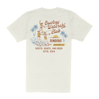 Cowboy Waterski Club T-Shirt- Vintage White