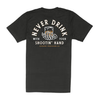 Shootin' Hand T-Shirt- Black