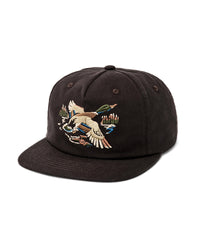 Mallard Graphic Trucker Hat- Dark Brown
