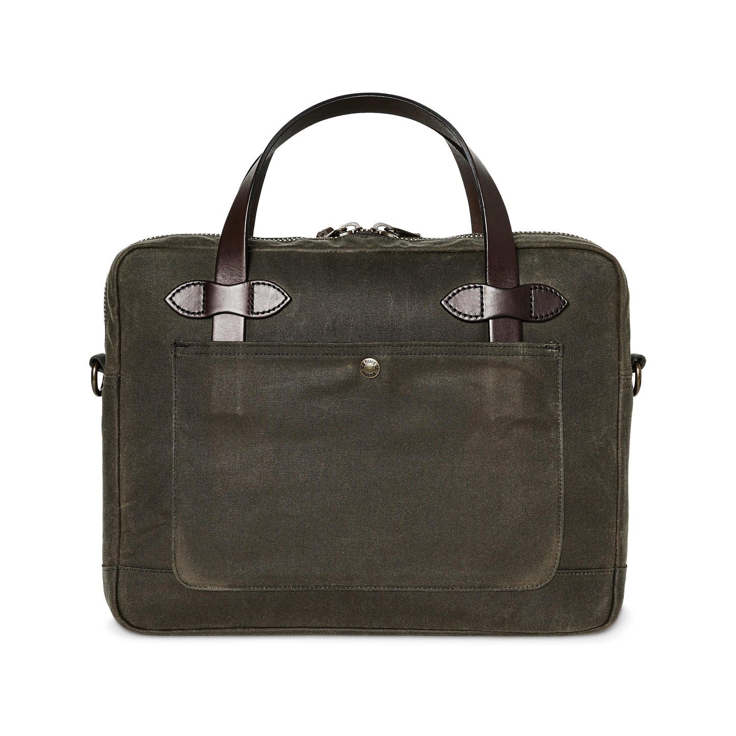 Tin Cloth Compact Briefcase - Otter Green