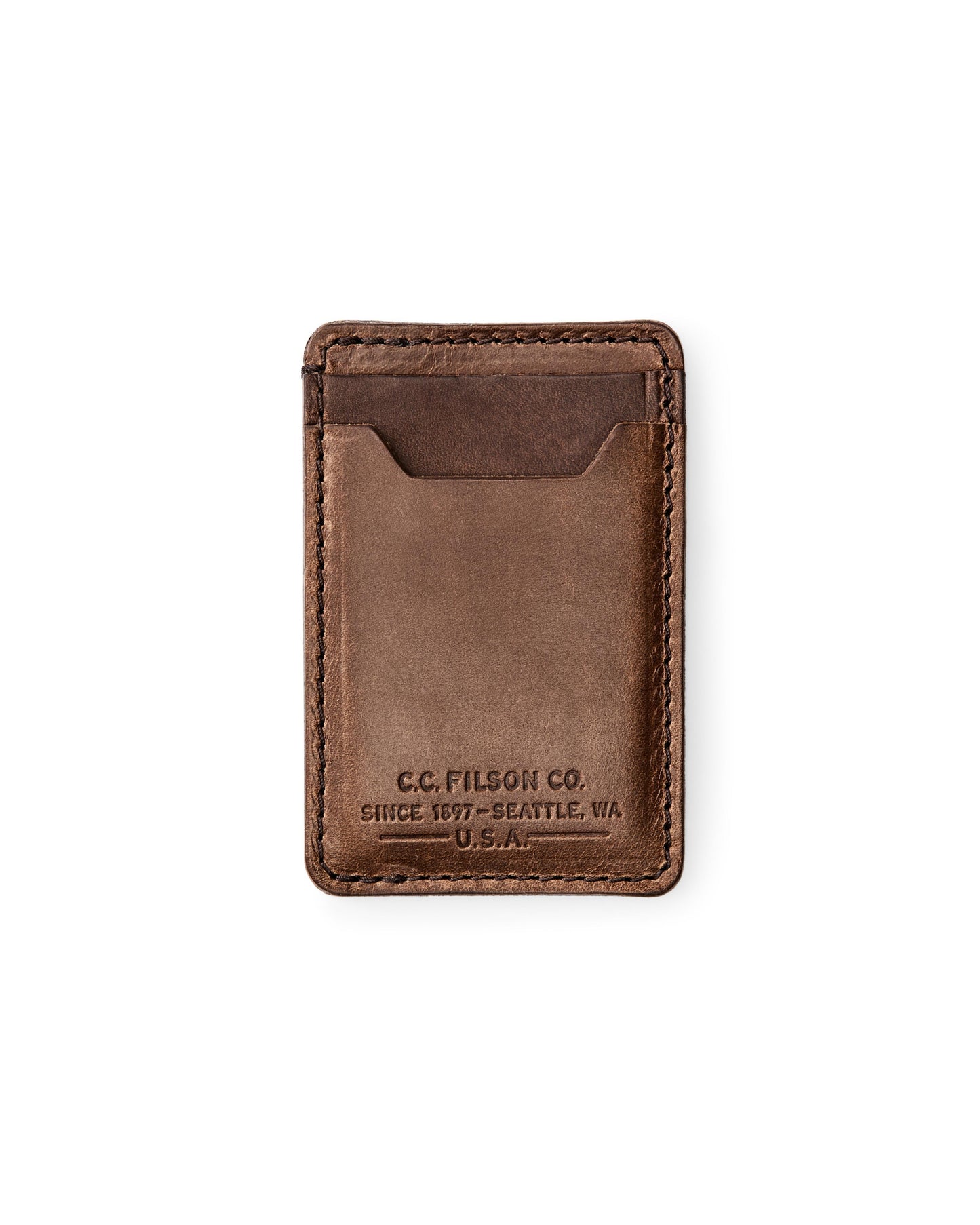Leather Card Case- Natural Brown