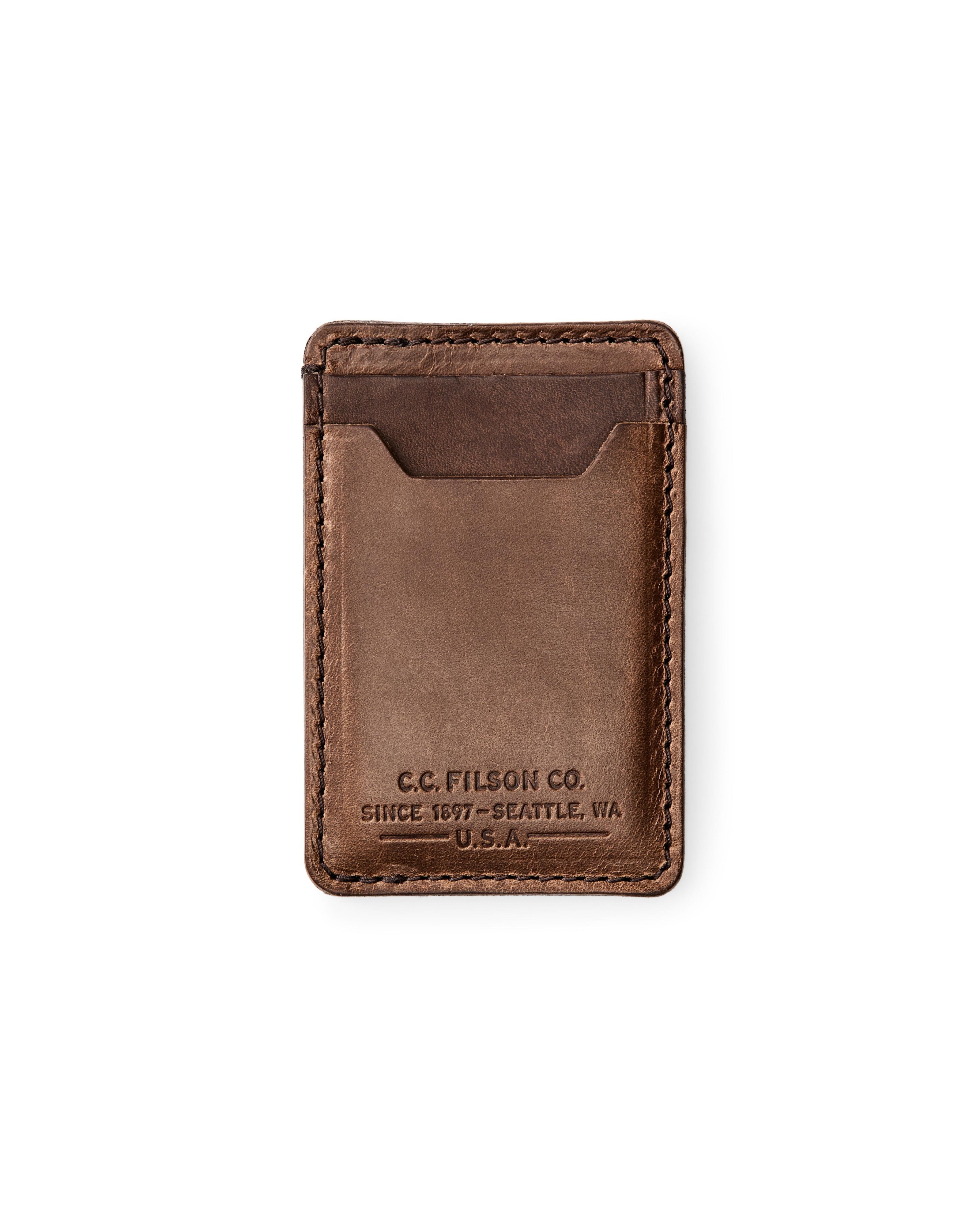 Leather Card Case- Natural Brown