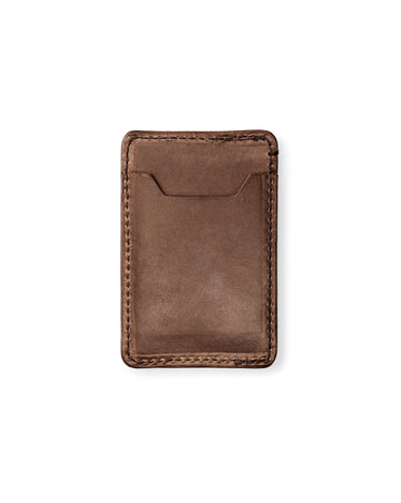 Leather Card Case- Natural Brown