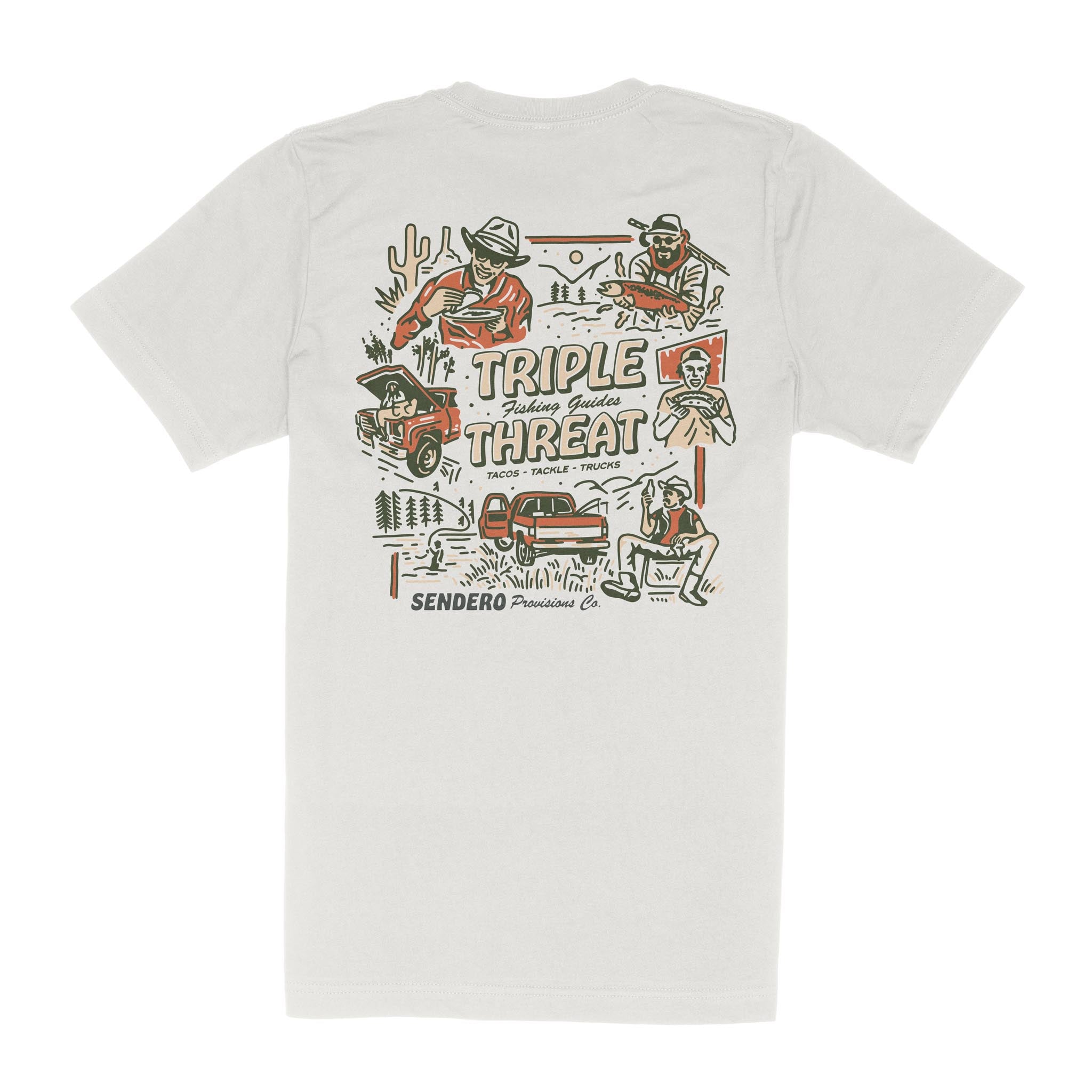 Triple Threat T-Shirt- Vintage White