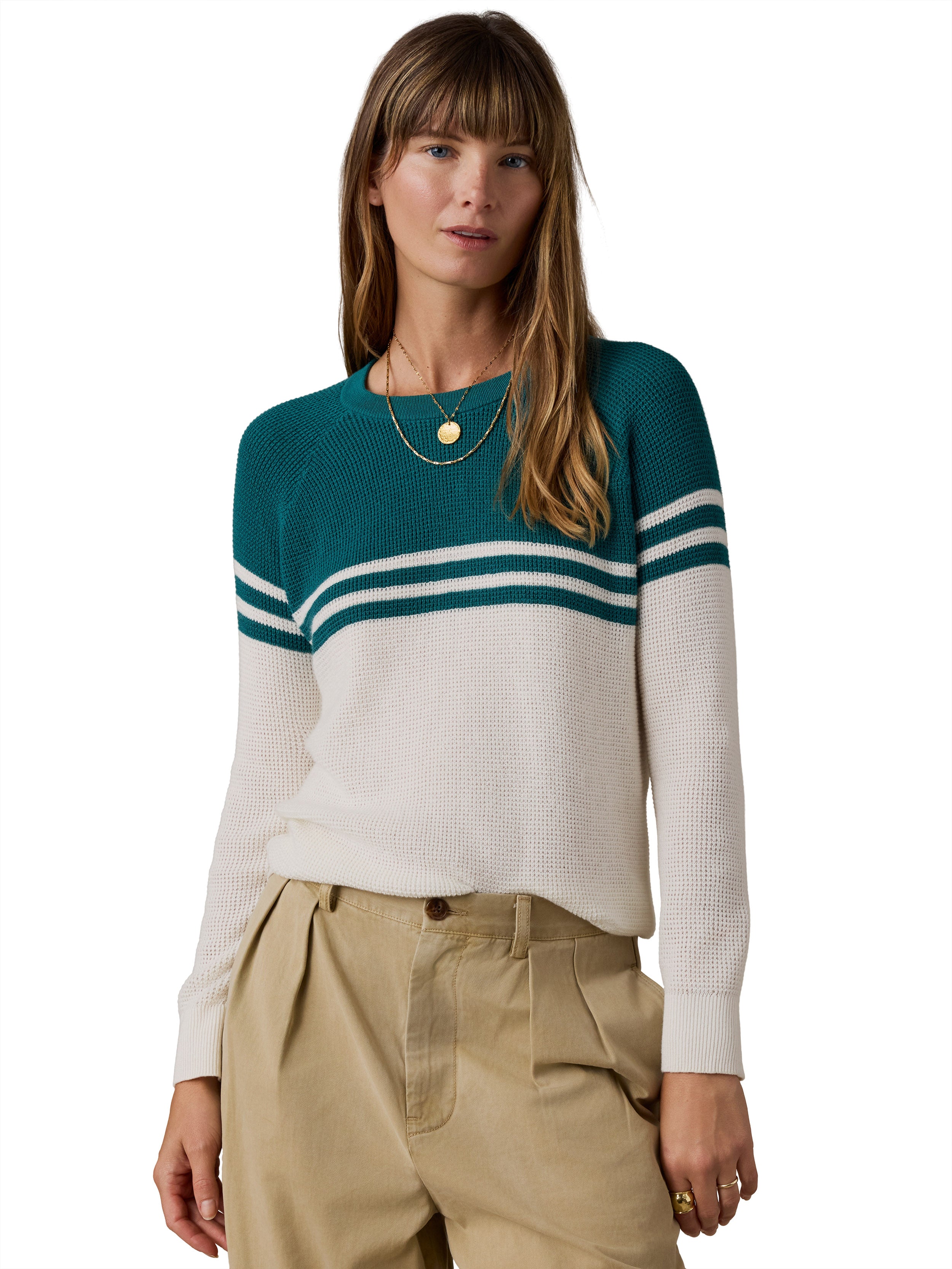 Women's Throwback Crew - Atlantic Fade Stripe