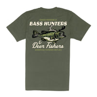 Deer Fishers T-Shirt- Army Green