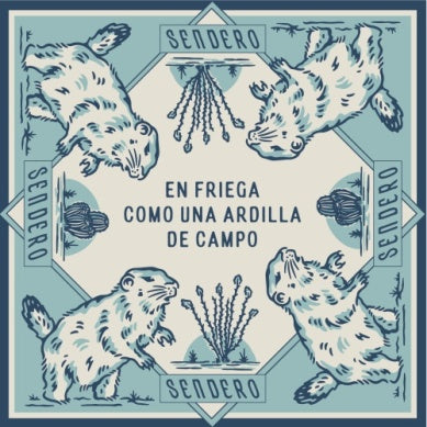 Prairie Dog Bandana- Blue