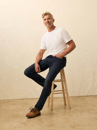 Stretch Terry Indigo 5-Pocket Pant -Belmar Coast Wash