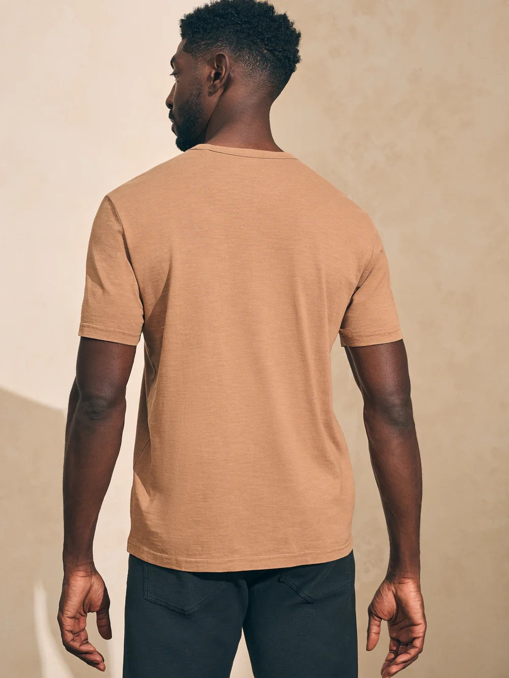 Sun Washed Pocket Tee - Walnut