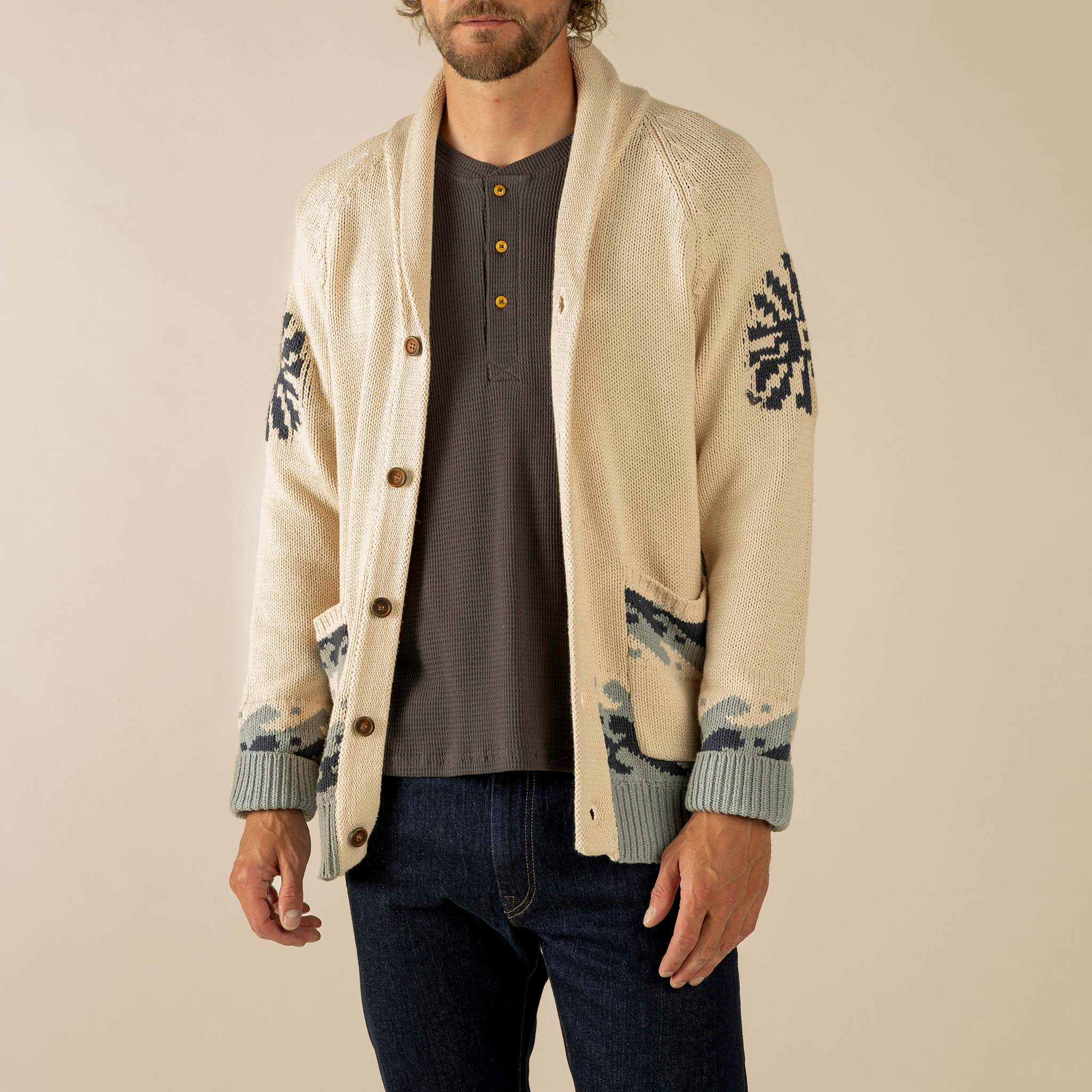 Nuevo Laredo Cardigan- Big Wave – Lone Star Dry Goods