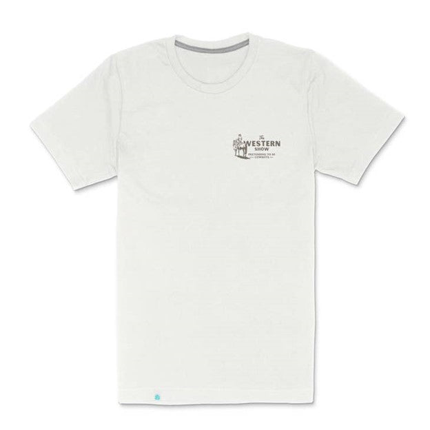 Western Show T-Shirt- Vintage White