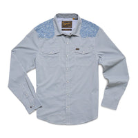 H Bar B Tech Long Sleeve Shirt- Wild Rag/Blue Mirage