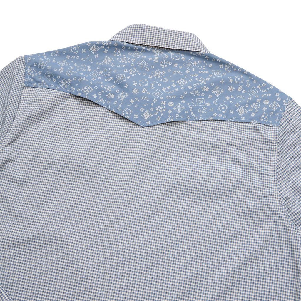 H Bar B Tech Long Sleeve Shirt- Wild Rag/Blue Mirage