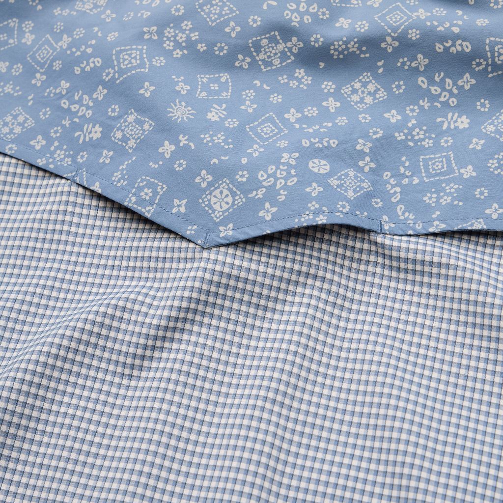 H Bar B Tech Long Sleeve Shirt- Wild Rag/Blue Mirage
