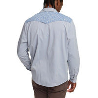 H Bar B Tech Long Sleeve Shirt- Wild Rag/Blue Mirage