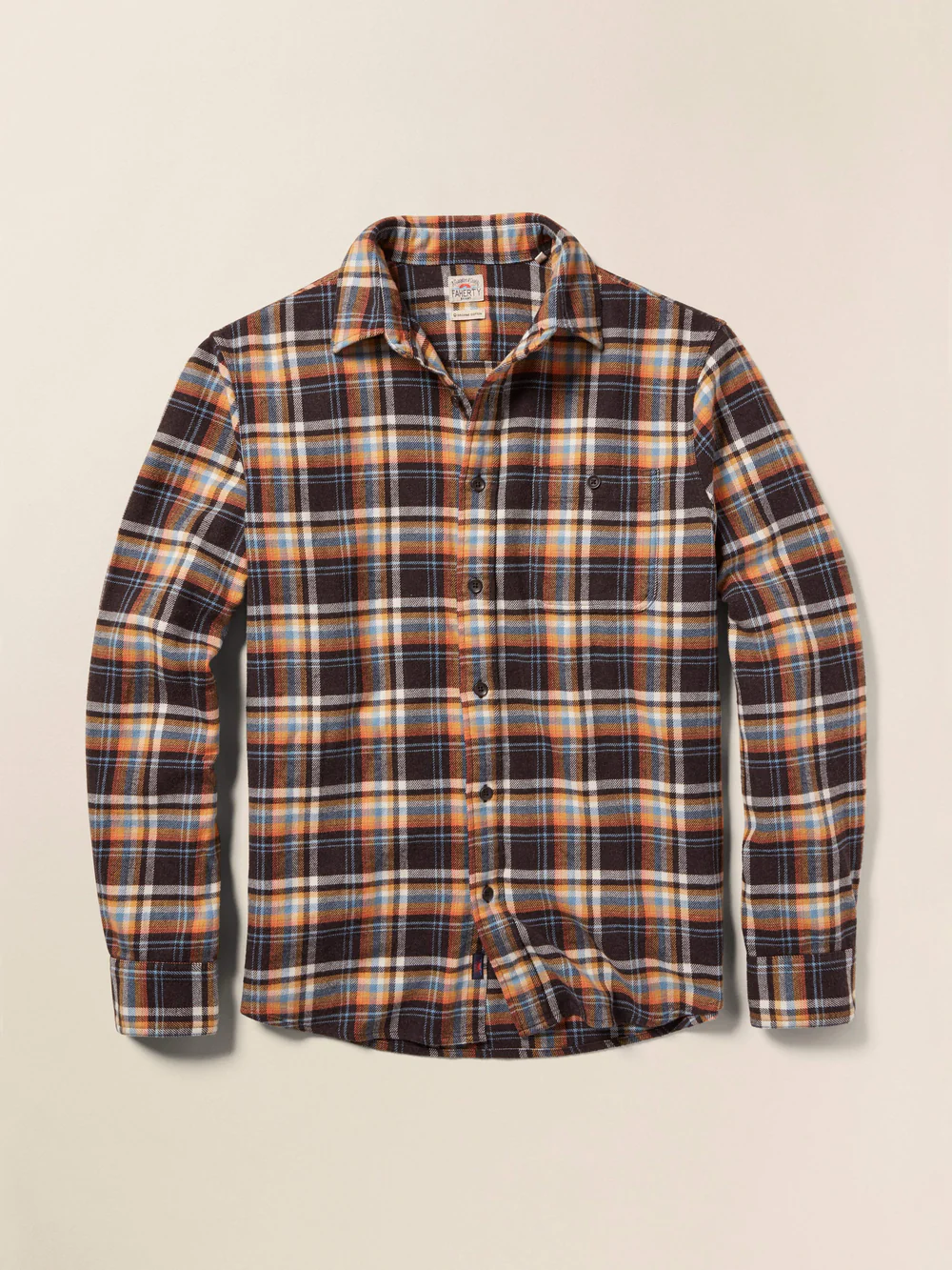 Super Brushed Flannel-Walnut Wood Plaid