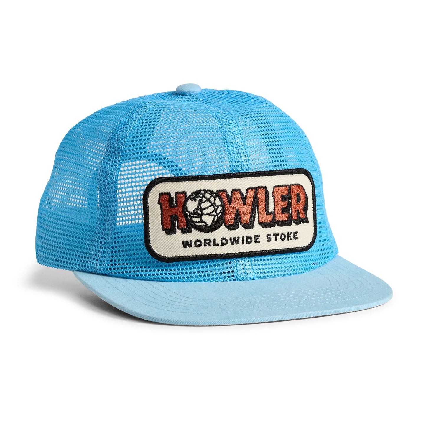 Worldwide Stoke Snapback Hat- Light Blue