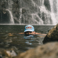 Worldwide Stoke Snapback Hat- Light Blue