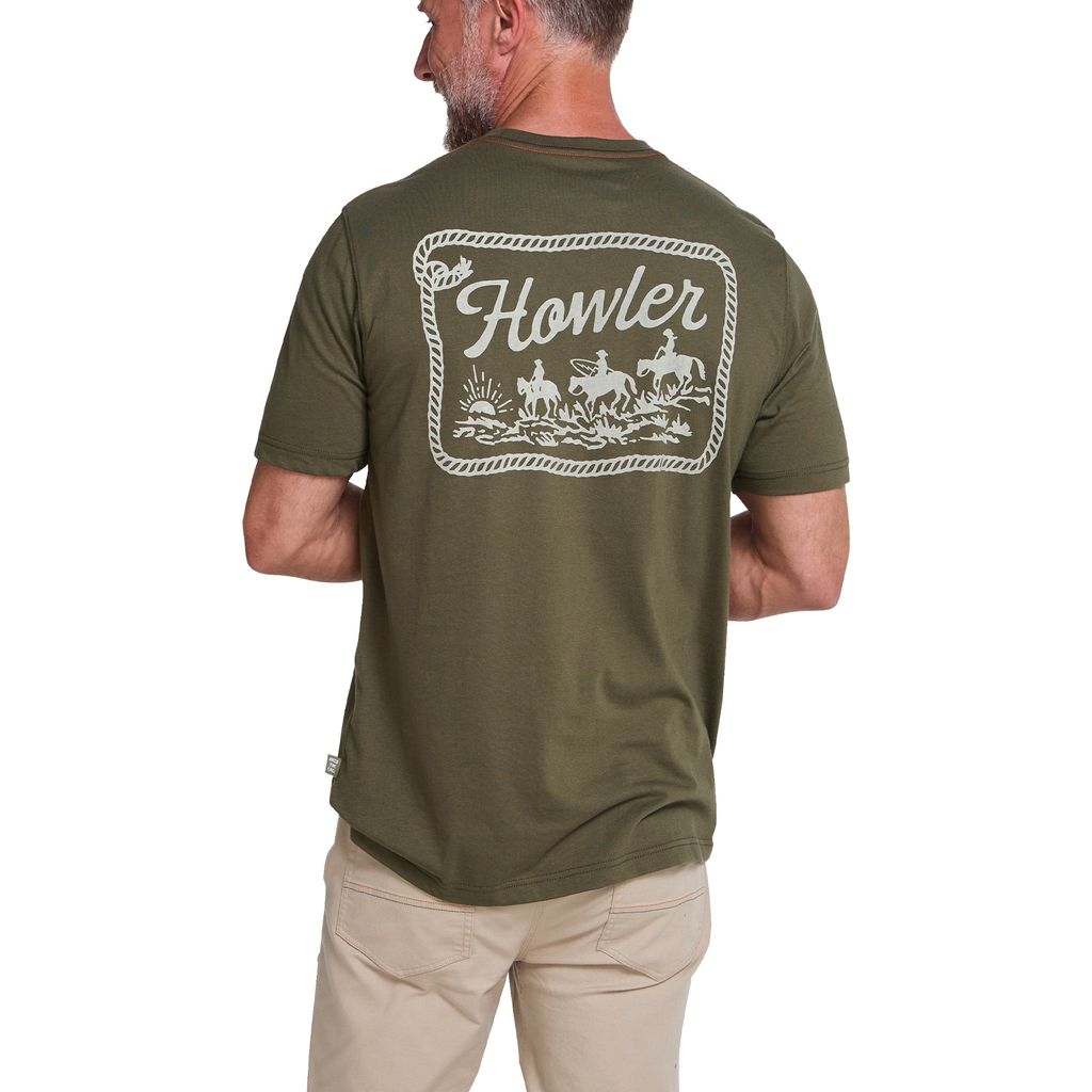 Howler Posse T-Shirt- Dark Olive