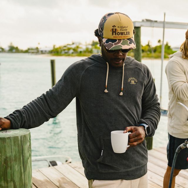Surfbird Terrycloth Hoodie- Antique Black