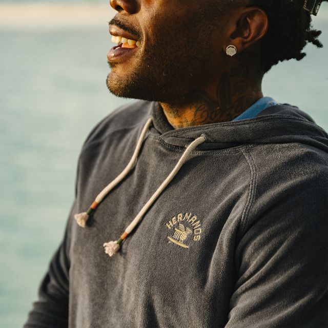 Surfbird Terrycloth Hoodie- Antique Black