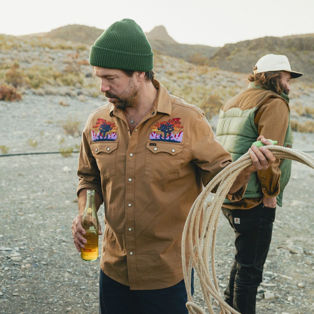 Crosscut Deluxe Long Sleeve Shirt- Yuccas/Driftwood – Lone Star