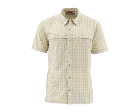 Stone Cold Short Sleeve Shirt- Khaki Plaid