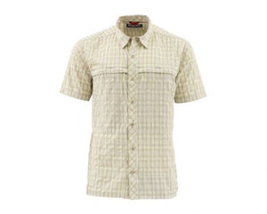 Stone Cold Short Sleeve Shirt- Khaki Plaid